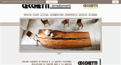 Desktop Screenshot of cecchettiarredamentiecologici.com