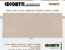 Tablet Screenshot of cecchettiarredamentiecologici.com